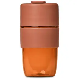 Kooshty Verso Plastic Coffee Tumbler Burnt Orange Front